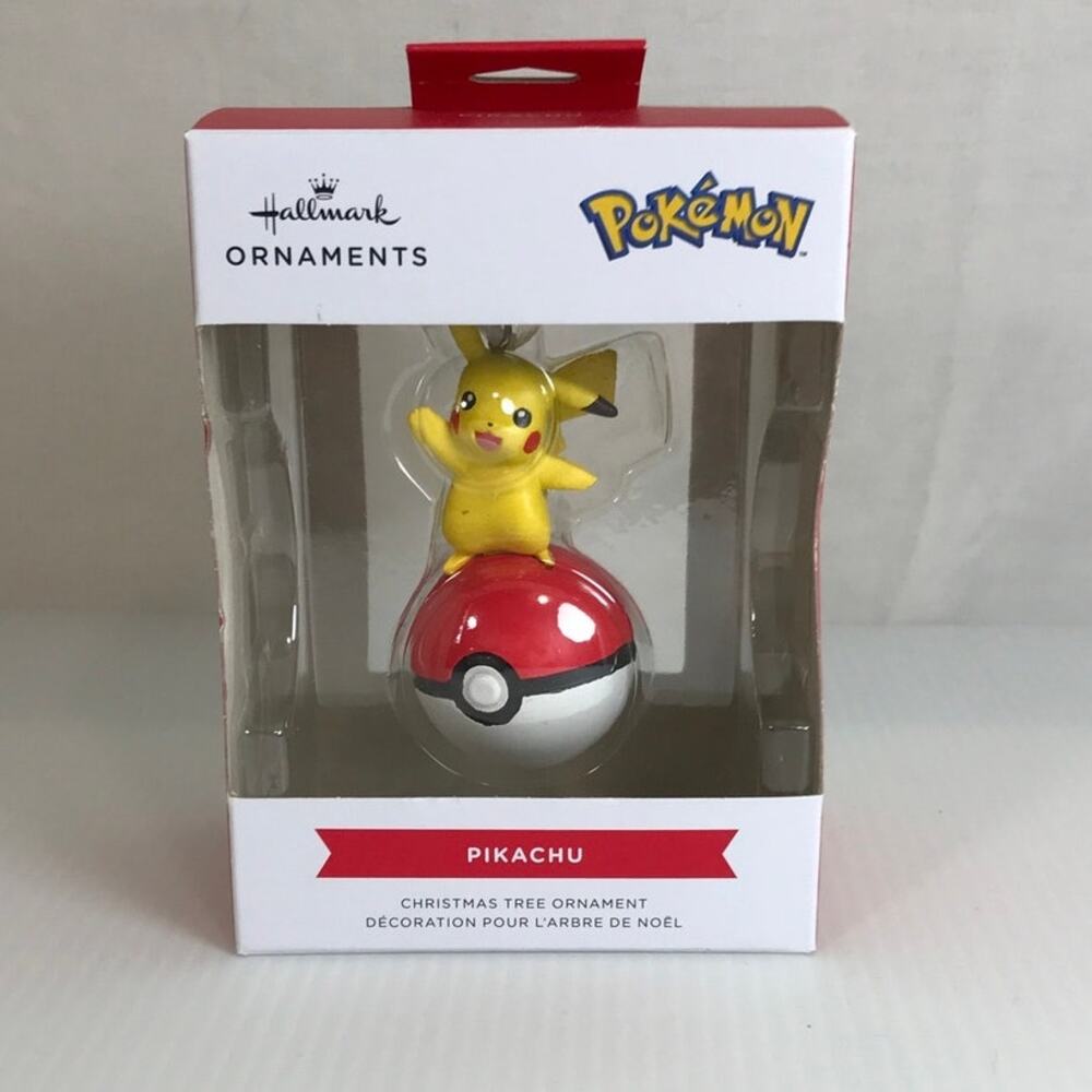 NWT Hallmark Ornament Christmas Nintendo Pokemon Pikachu on Poke Ball